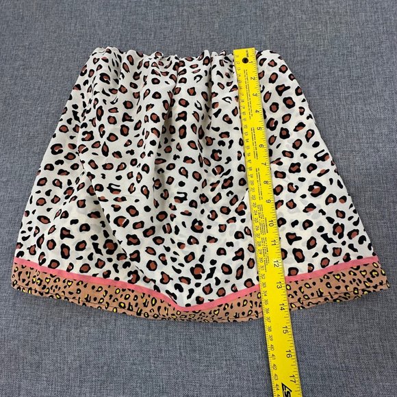 MOD On Trend Cheetah Strapless Top Small Ivory Brown Black Elastic Brand New - Picture 3 of 12